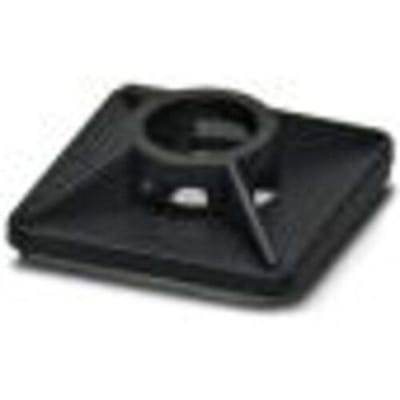 Phoenix Contact WT-BASE LS HF 6 BK Kabelhouder Zelfklevend 3240709 Bundel-Ø (bereik) 27 mm (max) 4-voudige invoeging Zwart 100 stuk(s)