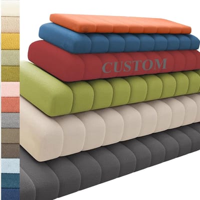 Deken voor bank - Zitkussen Outdoor - Buiten Zitten - Anti-slip Onderkant - 190x55cm - Grijs