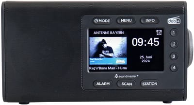 Soundmaster DAB900SW DAB+radio met 4,3” kleurendisplay, grote buttons, voorkeuzezenders, klok, wekker en bluetooth
