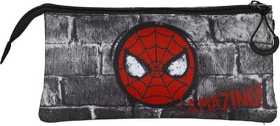 Karactermania - Marvel - Spiderman Amazing-FAN Triple Roletui - Potloden etui - Pennenetui 2.0 - Meerkleurig