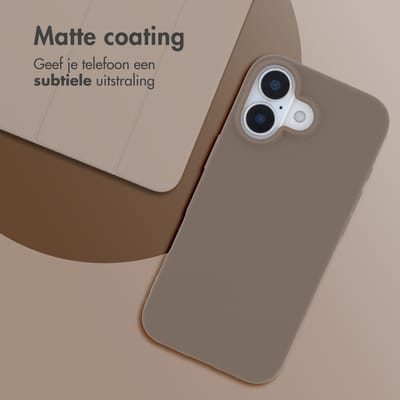 imoshion Hoesje - Geschikt voor Apple iPhone 17 - Color Backcover - Bruin