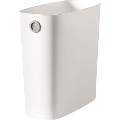Smalle Prullenbak Plastic Grote Capaciteit Papierbak voor Badkamer Slaapkamer Keuken Thuiskantoor white