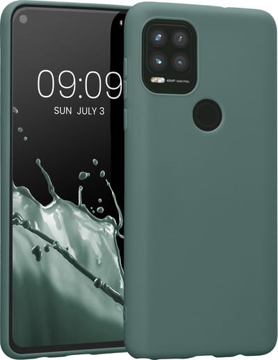 kwmobile telefoonhoesje geschikt voor Motorola Moto G Stylus 5G - Hoesje voor smartphone - Back cover in dennengroen