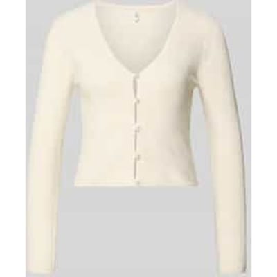 Regular fit gebreid jack met knopen in parellook Model 'RICA LIFE'