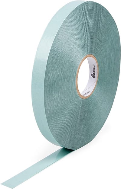 Rubbermagazijn - Dubbelzijdig tape extra sterk - Transparant - Breedte 25mm - Rol 250 meter