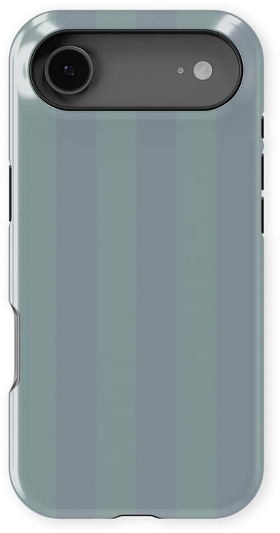 DripCase Gestreept Hoesje geschikt voor iPhone 17 Air | Backcover met Mag | Stripes Motief | Trendy Case geschikt voor iPhone 17 Air met Strepen Blue Mojito
