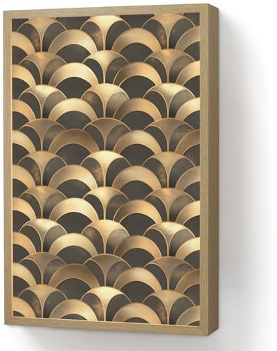 Wandlamp 40x60 cm - Oplaadbaar - Schubben - Structuur - Goud - Wandlampen binnen woonkamer - Slaapkamer lamp - Decoratieve nachtlamp - Vloerlamp draadloos