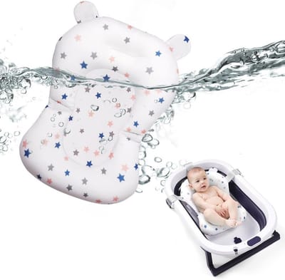 Verstelbaar Antislip Baby Badzitje met Kussen - Ondersteuning voor Pasgeborenen en Peuters