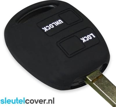 Autosleutel Hoesje geschikt voor Lexus - SleutelCover - Silicone Autosleutel Cover - Sleutelhoesje Zwart