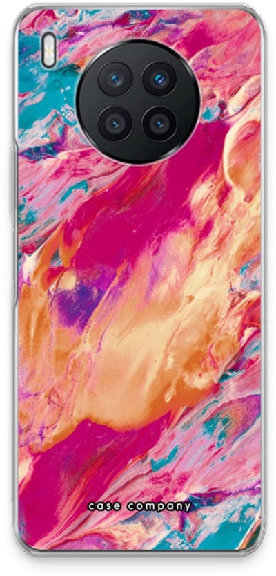 Case Company® - Hoesje geschikt voor Huawei Nova 8i hoesje - Pastel Echoes - Soft Cover Telefoonhoesje - Bescherming aan alle Kanten en Schermrand