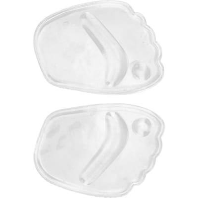 2 Pièces Coussinets Avant-Pied en Silicone Doux Antidérapants Soulagement de la Pression et de la Douleur Coussinets Métatarsiens white