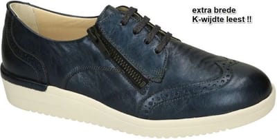 Solidus -Dames - blauw donker - lage gesloten schoenen - maat 36.5