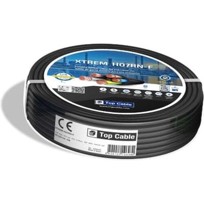 HOFTRONIC Xtrem - Buitenkabel 25 meter (3x1,5m²) - Geschikt voor Binnen en Buiten - Installatiekabel en Grondkabel - Extra stug en dik