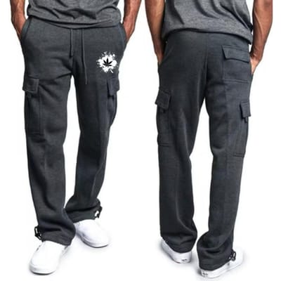 Heren Werkkleding Casual Broek Recht Garderobe Sport Fitness Broek Los Meerdere zakken Elastisch Strakke Broek 5XL grijs