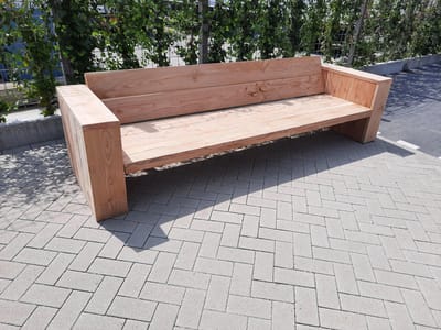 Loungebank "Garden" van Douglas hout 240cm 4 persoons bank