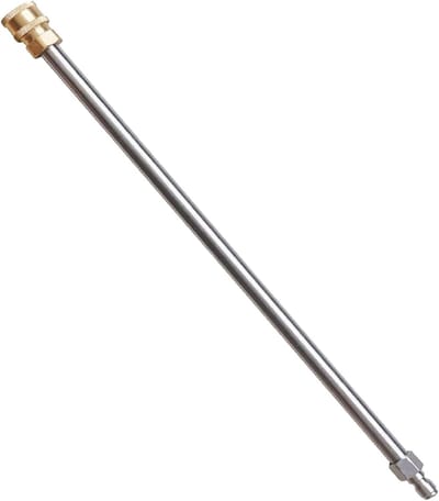 Hogedruk Reiniger - Verlengstuk Lance - Auto's Reinigen - Roestvrij Staal - 40 cm - Zilver