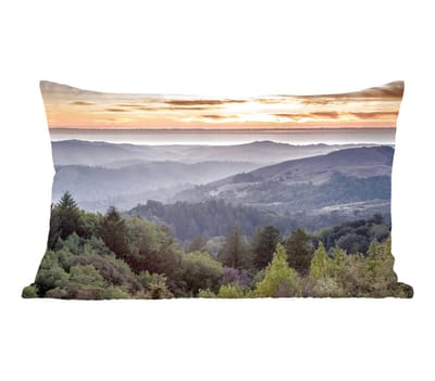 Sierkussens - Kussentjes Woonkamer - 50x30 cm - Bergen - Zon - Bos - Landschap