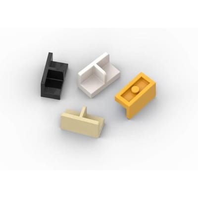 100g/204 STUKS 93095 Paneel 1X2X1 Met Ronde Hoeken Blok Moc Kleur Werkt Met Baksteen DOE-HET-ZELF Kinderspeelgoed Assemblage