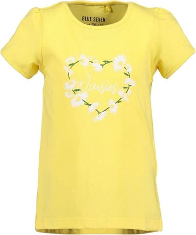 Blue Seven - meisjes t-shirt - geel - Maat 110