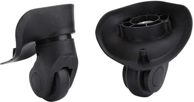 Dailygoods- Kofferwielen Vervangset - 2 Stuks - PVC - Rolwielen - Accessoire - Voor Koffer - Bagagewielen