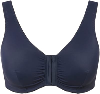 Ulla Popken - Dames - Bustier borstvoedingsbeha voorsluiting - Nachtblauw - Maat 85D