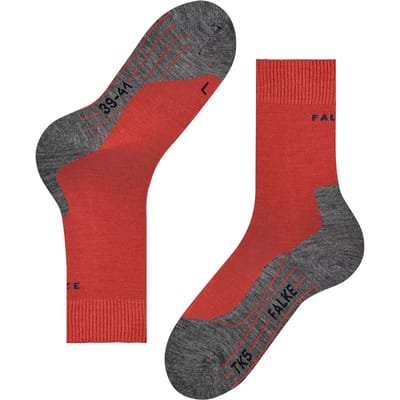 FALKE TK5 Wandelsokken anti blaren, lichte padding merinowol sportsokken heren pink - Maat 46-48