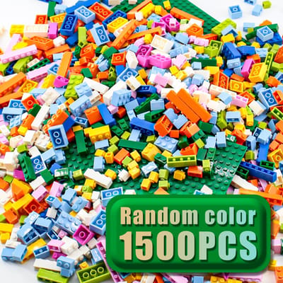 1500 pièces Briques de Construction Créatives Bricolage Ensembles en Gros Ville Briques Classiques Assemblage Jouets Éducatifs pour Enfants 4pcs16x32lv-1500pcs