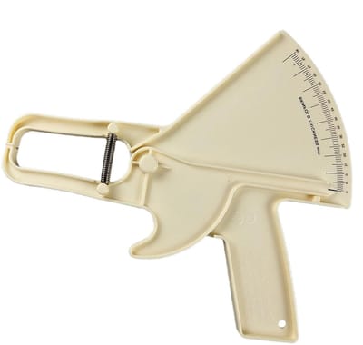 Lichaamsvetmeter - Huidplooimeting - Voortgang bijhouden - Veerbelast ontwerp - 0-88 mm - Wit
