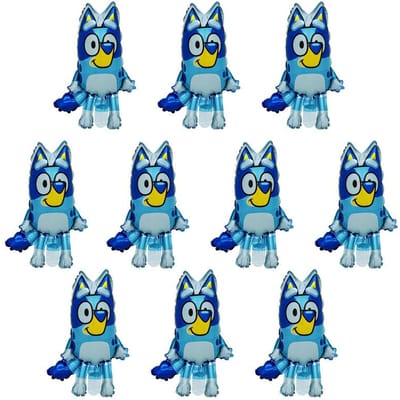 20/50 Stuks Bluey Hond Thema Verjaardag Viering Decoratie Ballonnen Dier Ballonnen Cartoon Familie Babyborrel Verjaardag Cadeaus Viering 20pcs blue