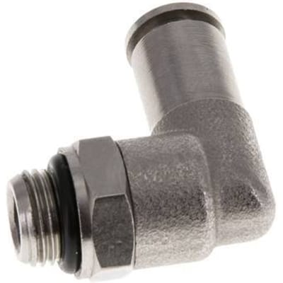 5mm x G1/8'' 90 graden L-verbinding Messing Insteekfitting Buitendraad Draaibaar NBR [2 Stuks]