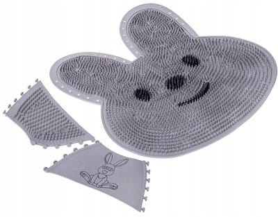 BK - Antislipmat - Siliconen - Massagezone - Grijs