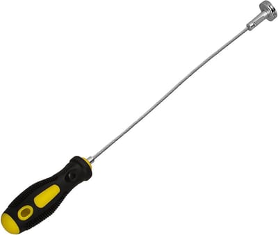 Daity Een gereedschap voor het verwijderen van de olieaftapplug van een auto - een 36 -5 cm lange - sterke magnetische olieaftapplugverwijderaar - universeel type - geschikt voor SUV's - campers en vrachtwagens (geel).