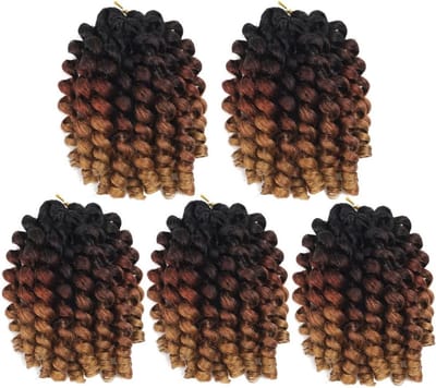 Crochet Braids Vlechten Synthetisch Haar 20cm Krullend Haarextensie 5 Stuks