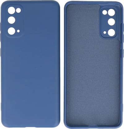Hoesje Geschikt voor Samsung Galaxy S20 - Backcover Telefoonhoesje - Navy
