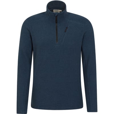 Mountain Warehouse Heren Ridge Half Zip Fleece Top (Blauw)