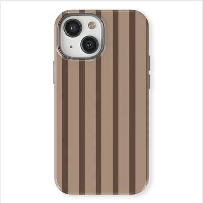 DripCase Gestreept Hoesje geschikt voor iPhone 13 Mini | Backcover met Mag | Stripes Motief | Trendy Case geschikt voor iPhone 13 Mini met Strepen Truffle Touch