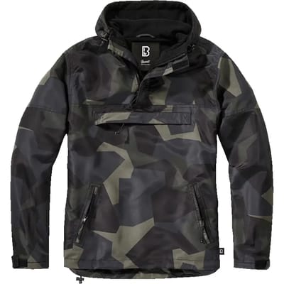 Brandit - Fleece Pull Over M90 darkcamo Windbreaker jacket - M - Multicolours