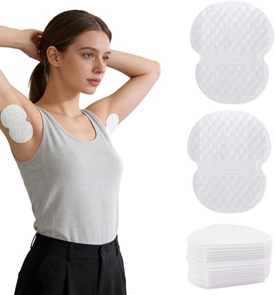 120 Stuks Zweetabsorberende Onderarm Inzetstukken voor Dames en Heren - Wegwerp Okselbescherming, Ademend en Zweetabsorberend voor Effectieve Zweetcontrole