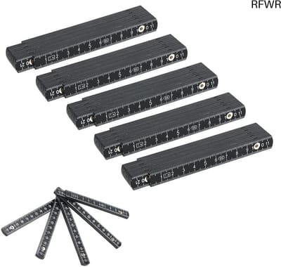 RFWR® Opvouwbare liniaal 1 meter - Inklapbare meetliniaal voor timmerwerk en doe-het-zelf project