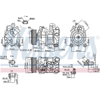 Compressor airconditioning NISSENS 89585