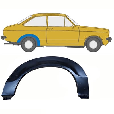 Reparatiepaneel achterspatbord voor Ford Escort 1974-1980 / Rechts