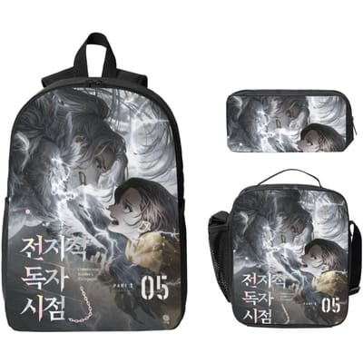 3 Stuks Nieuwe Omniscient Reader Viewpoint Merchandise Rugzak Set voor Jongen Meisje Etui Sets Schooltassen Sets met Lunchbox