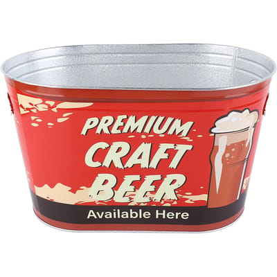 Bieremmer met Zijhandvat Stijlvolle Roestwerende Ovaal Grote Capaciteit Champagne IJsemmer voor Bar Barbecues Premium Craft Beer Small Type