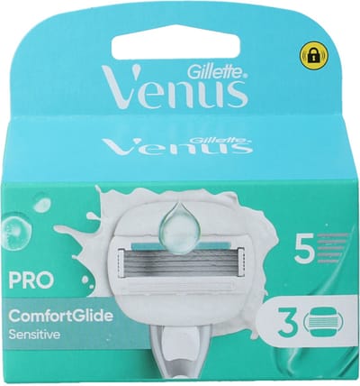 Gillette Comfortglide sensitive mesjes 3 Stuks