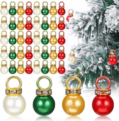 10mm Kerst Mini Ballen Ornamenten: 200 Stuk Kleurige Hangdecoraties voor de Kerstboom, Kleine Schokbestendige Kerstballen voor Feestdagen en Thuisdecoratie
