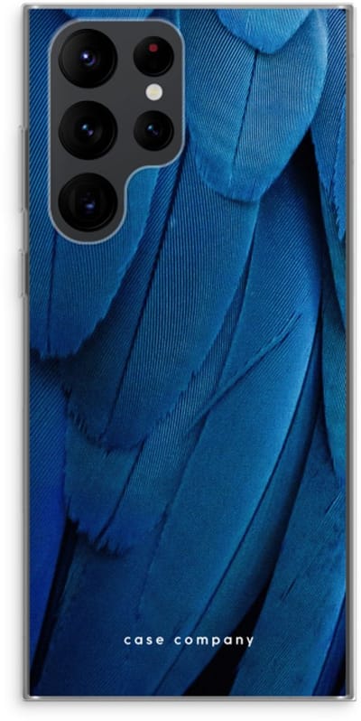 Hoesje geschikt voor Samsung Galaxy S22 Ultra hoesje - Pauw - Soft Cover Telefoonhoesje - Bescherming aan alle Kanten en Schermrand