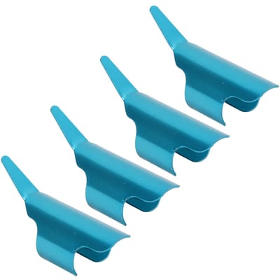 Lot de 4 dés à coudre ergonomiques, sûrs et pratiques, en alliage d'aluminium, pour couture à la main