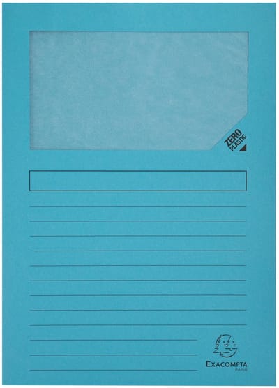 Exacompta 8x FOREVER® Pak van 50 venstermappen 120g/m2 - 22x31cm voor A4 - Geassorteerd - 50000E