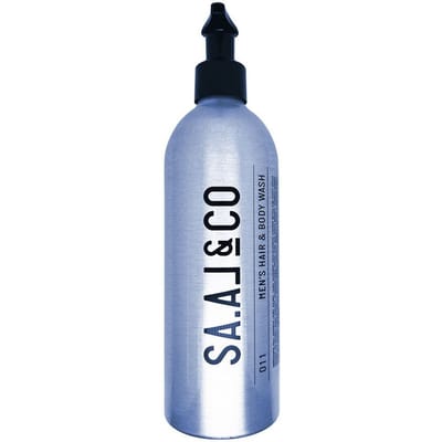 SA.AL&CO Men's Hair & Body Wash – Vegan Shampoo & Douchegel – Natuurlijke Mannenverzorging – NatCert Gecertificeerd – 350ml