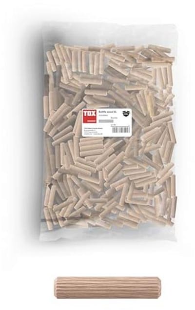 Houten Dowel 8x40 mm - Betrouwbare Verbinding voor Meubel- en Hoekconstructies - 500 Stuks